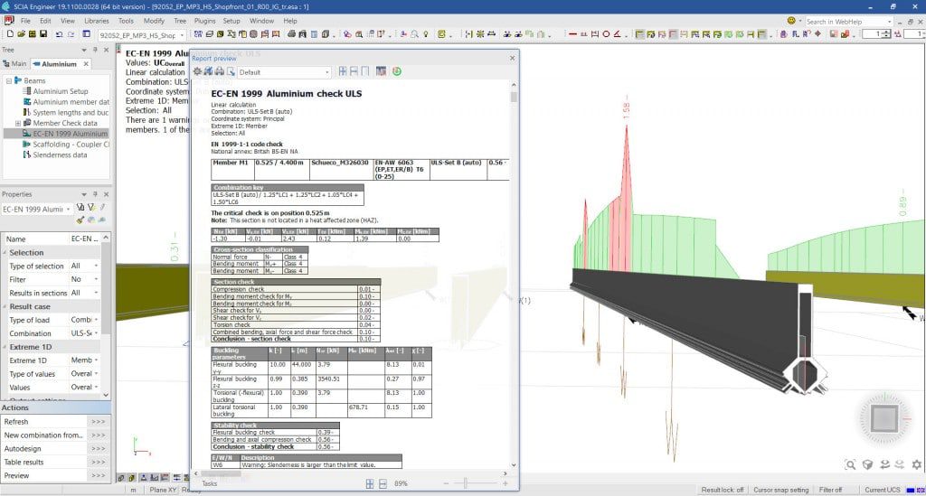 SCIA 01 aluminium design 3d 0 Doğru ve Hassas Alüminyum Tasarımları İçin SCIA Engineer Yazılımıyla Tanışın