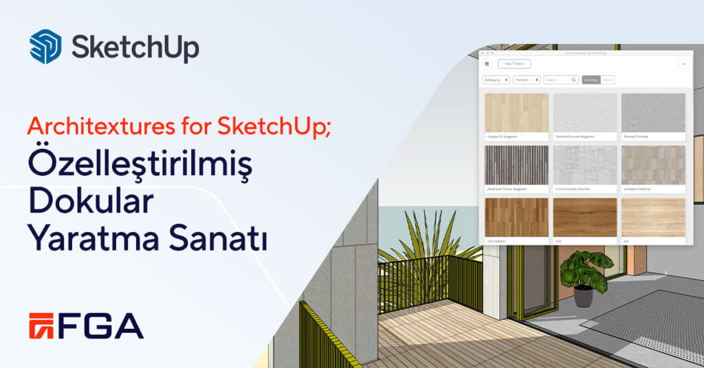 2023 sketchup architextures plugin blog SketchUp İçin Architextures Eklentisi; Özelleştirilmiş Dokular Yaratma Sanatı