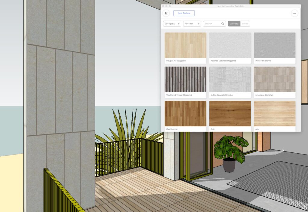 sketchup for architextures blog 01 SketchUp İçin Architextures Eklentisi; Özelleştirilmiş Dokular Yaratma Sanatı